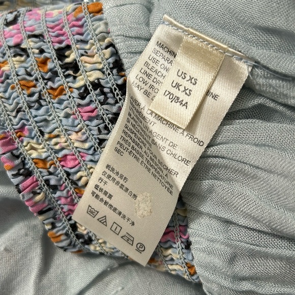 Free People Ivory Floral Print Maxi Skirt Elastic Band size XS - Picture 16 of 16